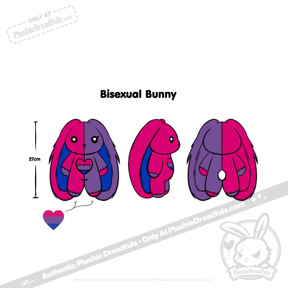 Plushie Dreadfuls - Bi Bunny - Mysterious