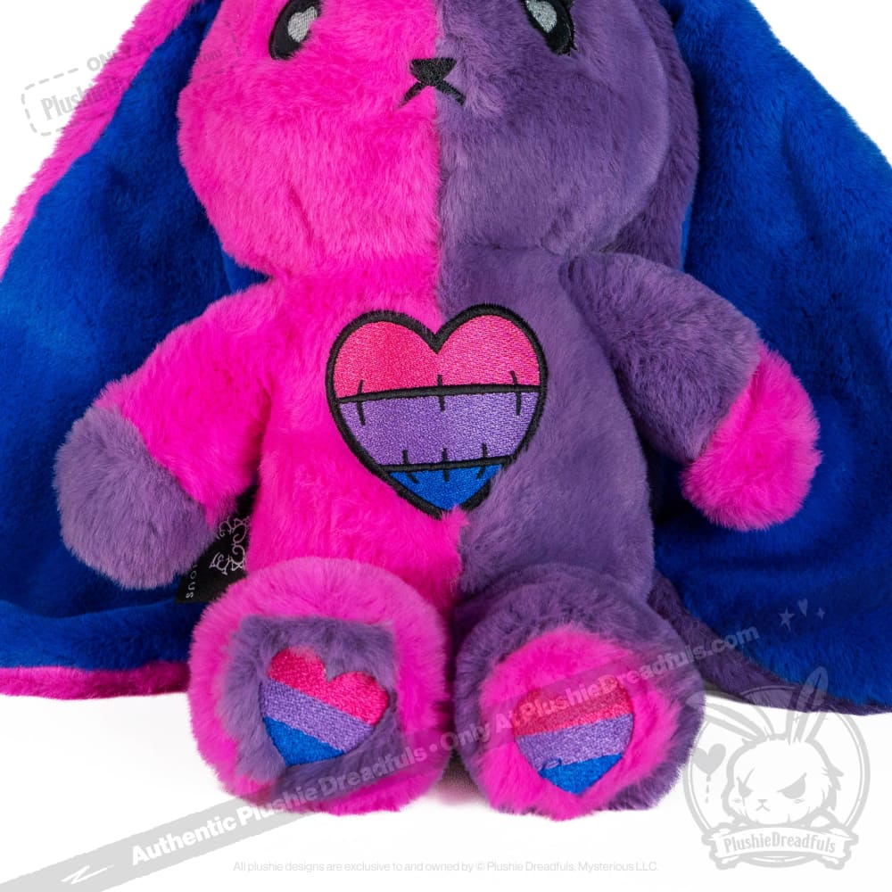 Plushie Dreadfuls - Bi Bunny - Plush Stuffed Animal - Mysterious