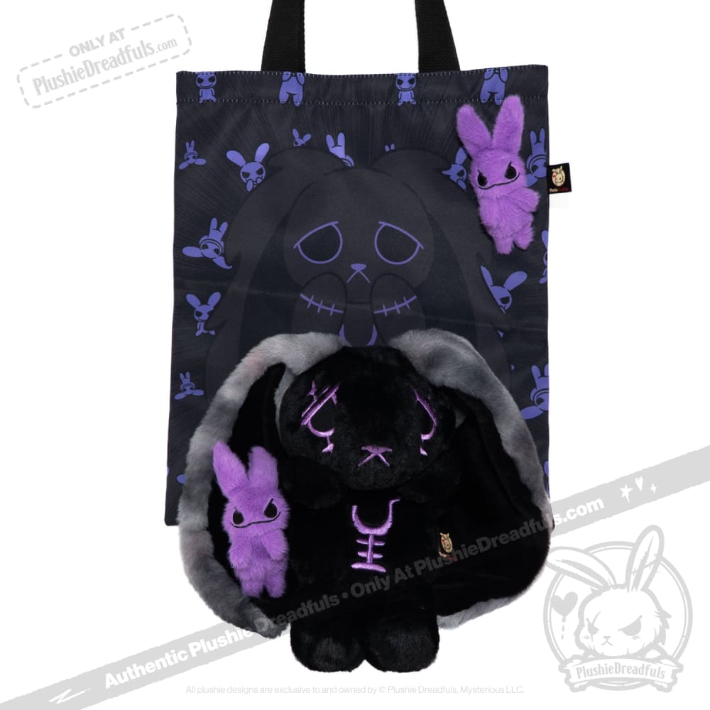 黒紫の不安うさぎ ぬいぐるみ – Mysterious
