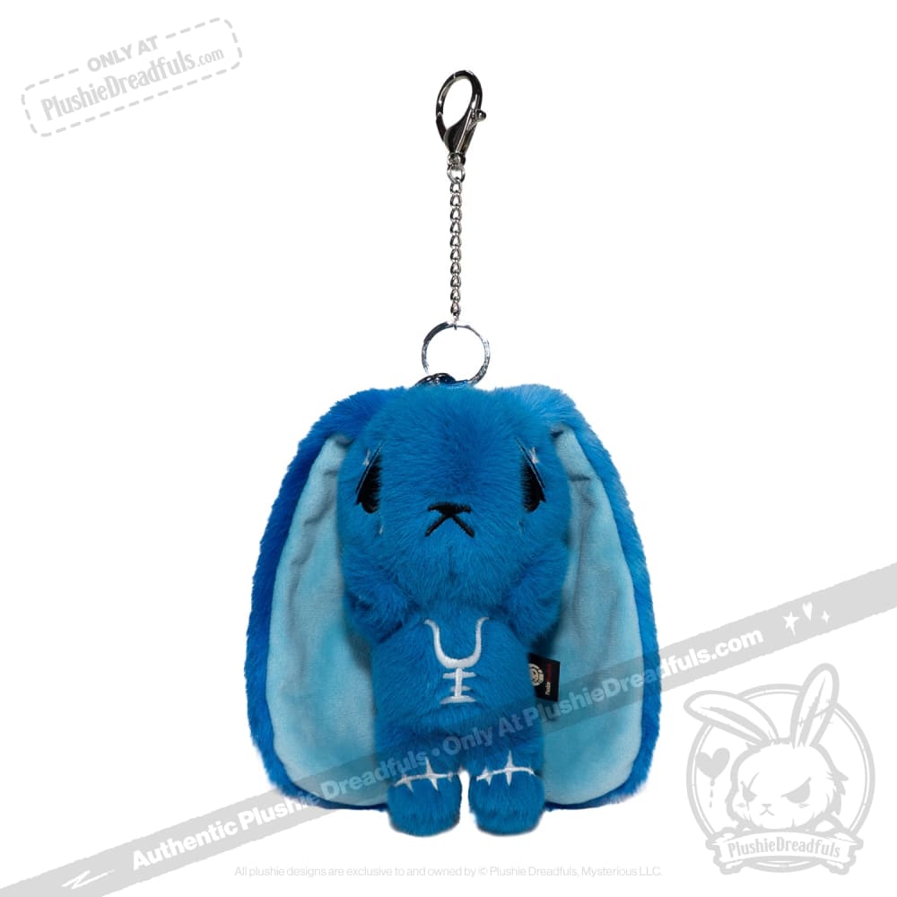 Plushie Dreadfuls - Blue Anxiety Rabbit Plush Keychain Accessory Keychain