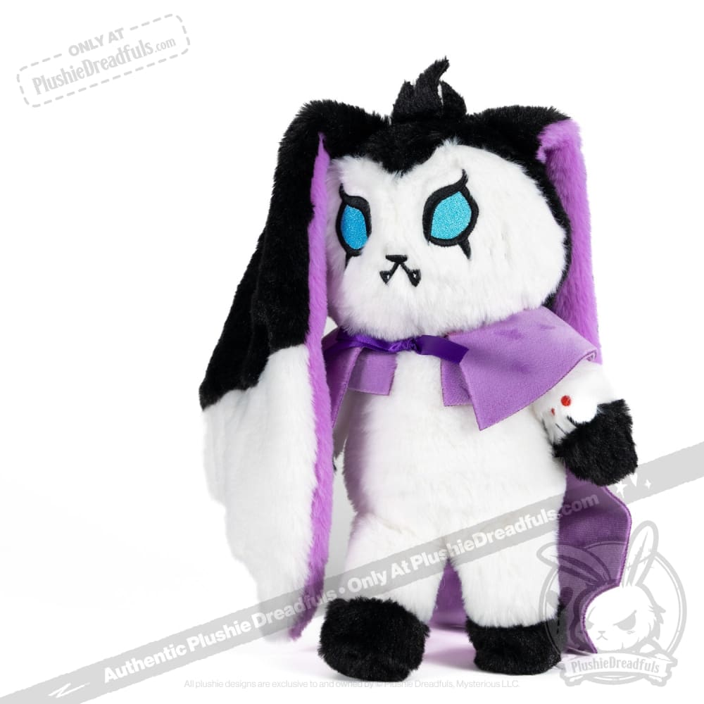 Plushie Dreadfuls - ’Bunny Lugosi’ The Vampire Bunny Plush Stuffed Animal Toy