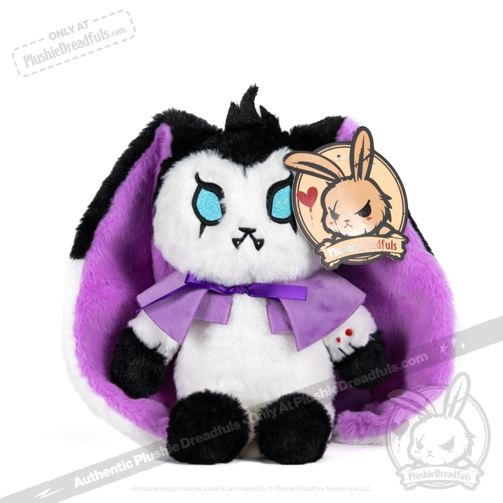 Plushie Dreadfuls - ’Bunny Lugosi’ The Vampire Bunny Plush Stuffed Animal Toy