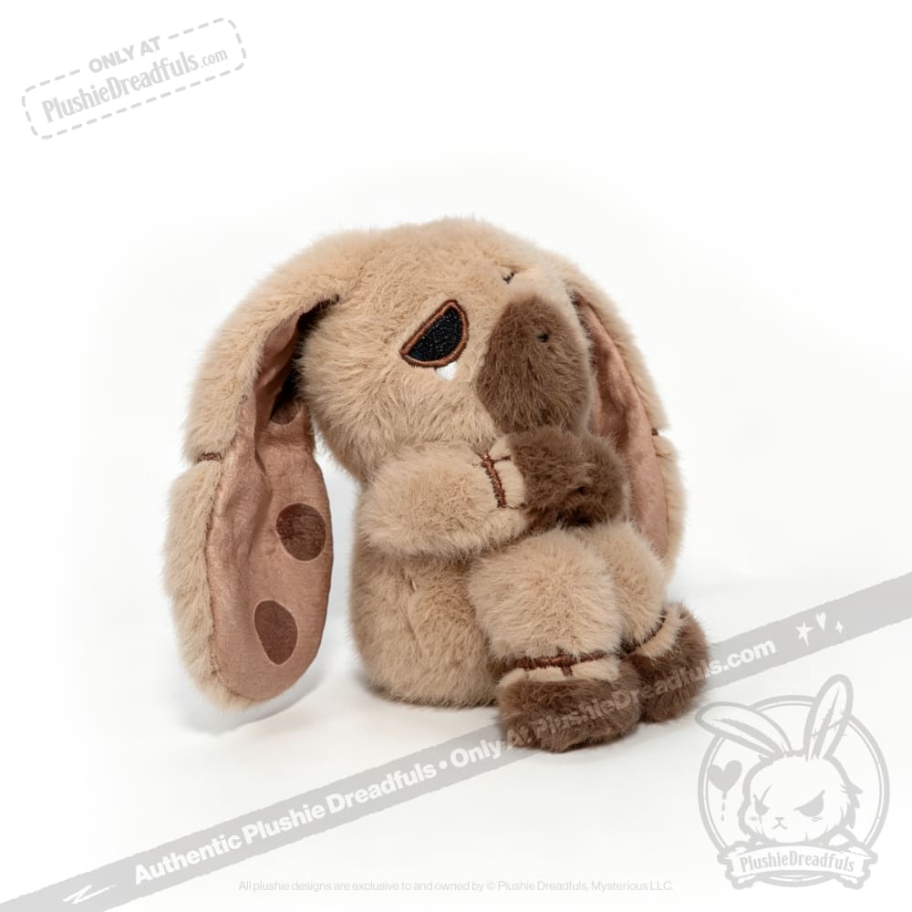 Plushie Dreadfuls - Burnout Brown Sugar Boba Bunny in Cup - Plush and Cup Collector Set - Keychain