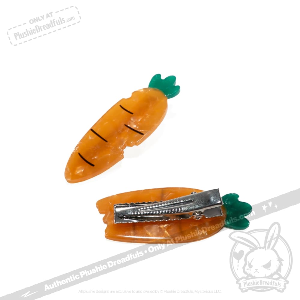 Plushie Dreadfuls - Carrot Clips hair clip