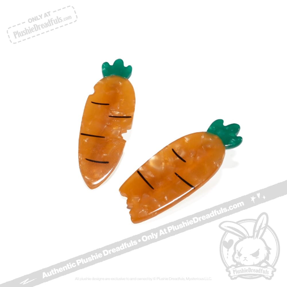 Plushie Dreadfuls - Carrot Clips hair clip