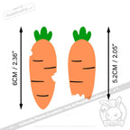 Plushie Dreadfuls - Carrot Clips hair clip