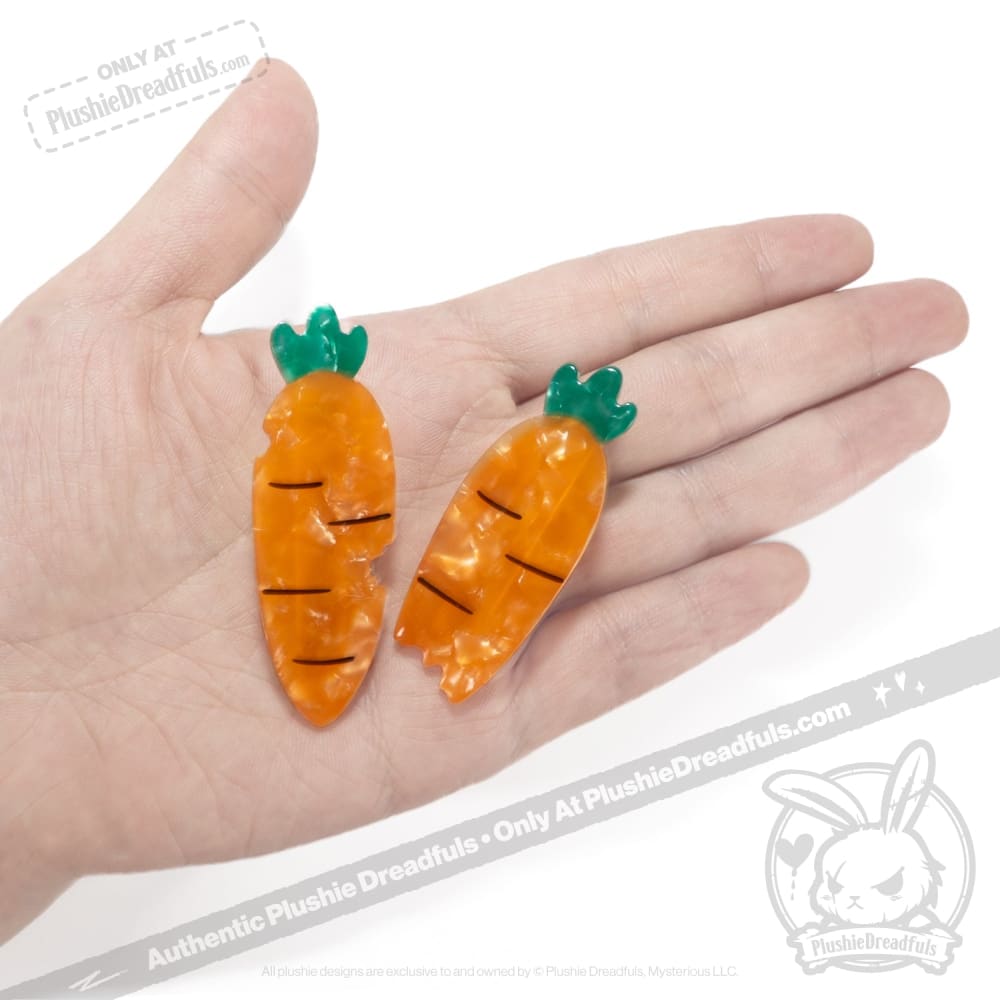 Plushie Dreadfuls - Carrot Clips hair clip