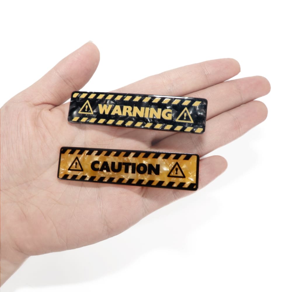 Plushie Dreadfuls - CAUTION Clips hair clip