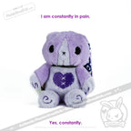 Plushie Dreadfuls - Chiari Malformation Bunny Plush Stuffed Animal Toy