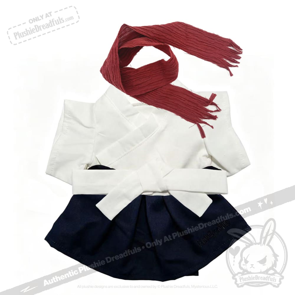 Plushie Dreadfuls Classic Black & White Hakama Plush Outfit - accessory