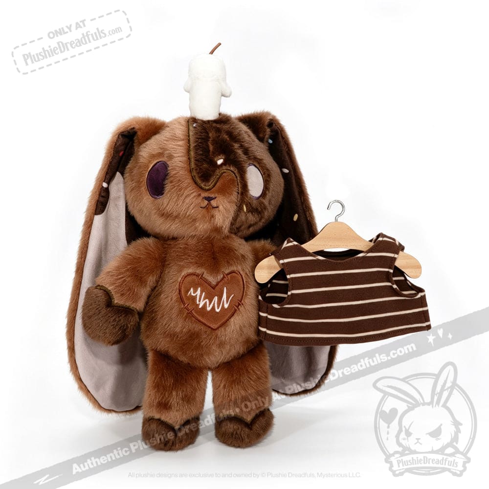 Plushie Dreadfuls - Coco Memento Chocolate Cake Rabbit - Plush Stuffed Animal - toy