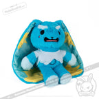 Plushie Dreadfuls - Crashing Out Cowbun Rabbit - Plush Stuffed Animal toy