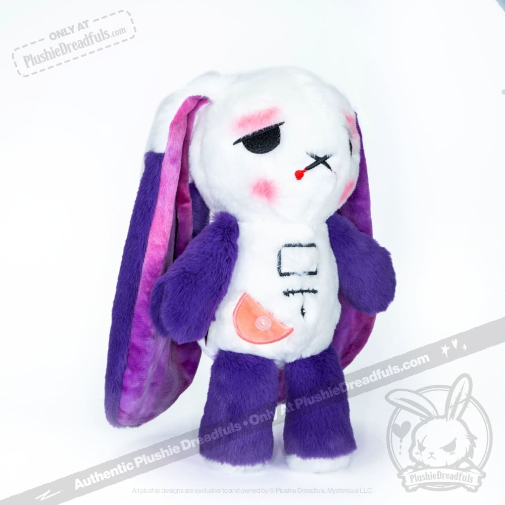 Plushie Dreadfuls - Crohns Disease Rabbit - Plush Stuffed Animal - Mysterious