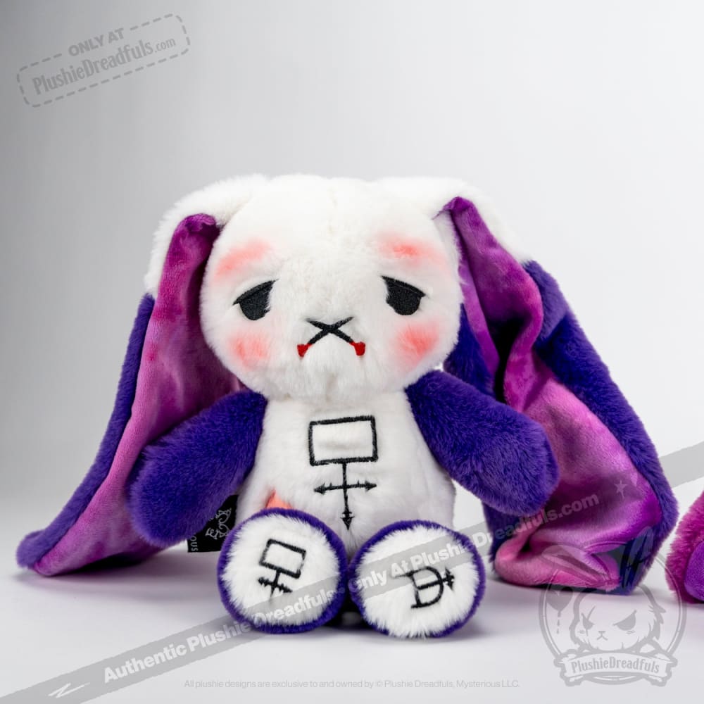Plushie Dreadfuls - Crohns Disease Rabbit - Plush Stuffed Animal - Mysterious