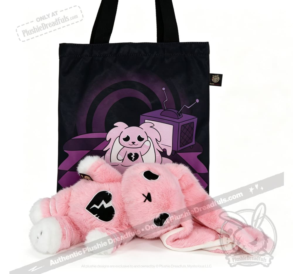 Plushie Dreadfuls - Depression Rabbit V2 Pink LE- Plush Stuffed Animal - toy