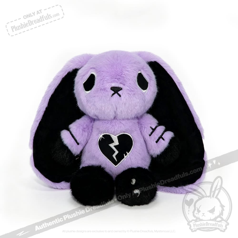 Depression Rabbit V2 Purple Black - Plush Stuffed Animal - toy