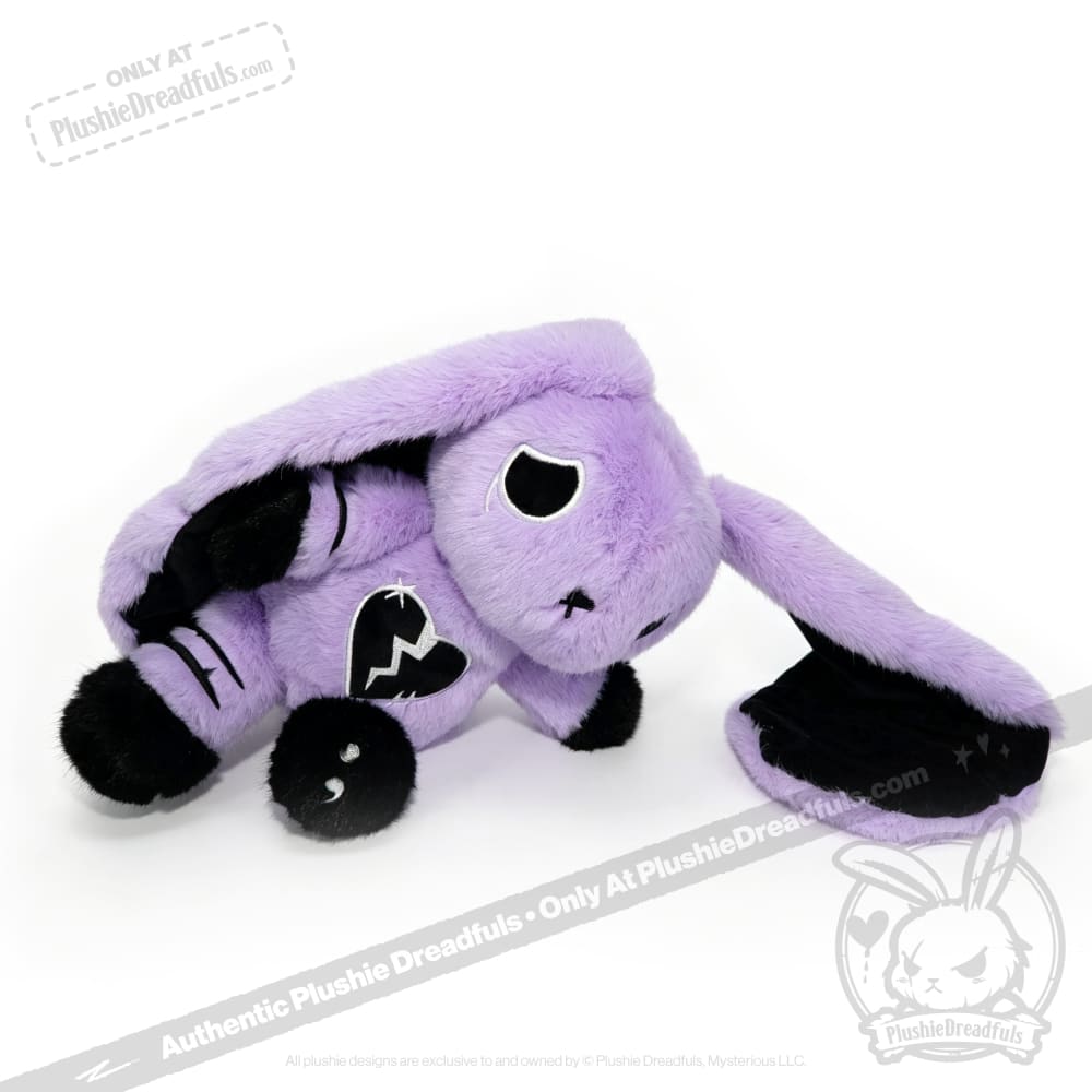 Depression Rabbit V2 Purple Black - Plush Stuffed Animal - toy
