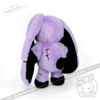 Depression Rabbit V2 Purple Black - Plush Stuffed Animal - toy
