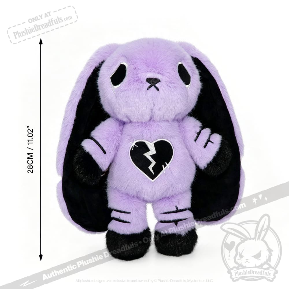 Depression Rabbit V2 Purple Black - Plush Stuffed Animal - toy
