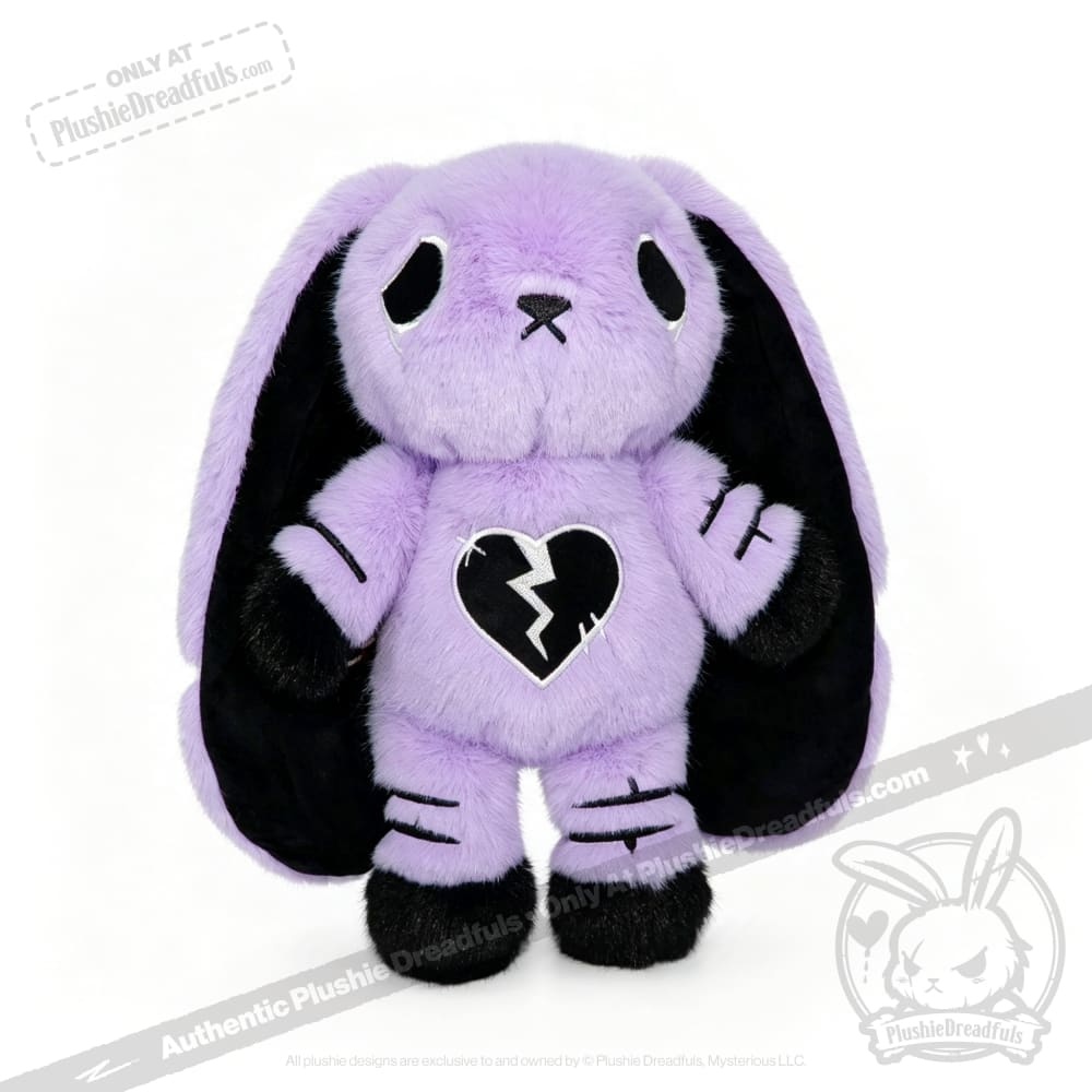 Depression Rabbit V2 Purple Black - Plush Stuffed Animal - toy