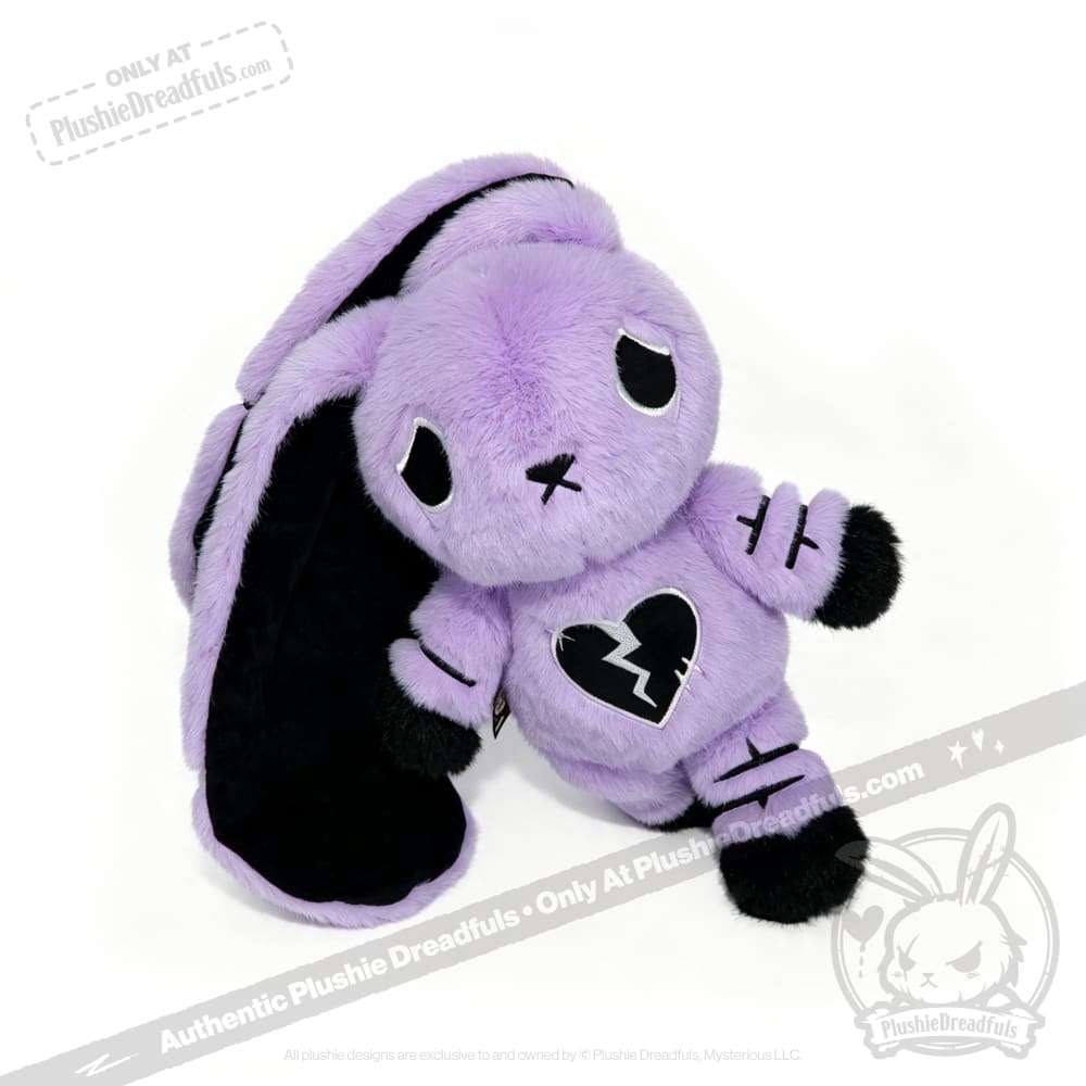 Depression Rabbit V2 Purple Black - Plush Stuffed Animal - toy