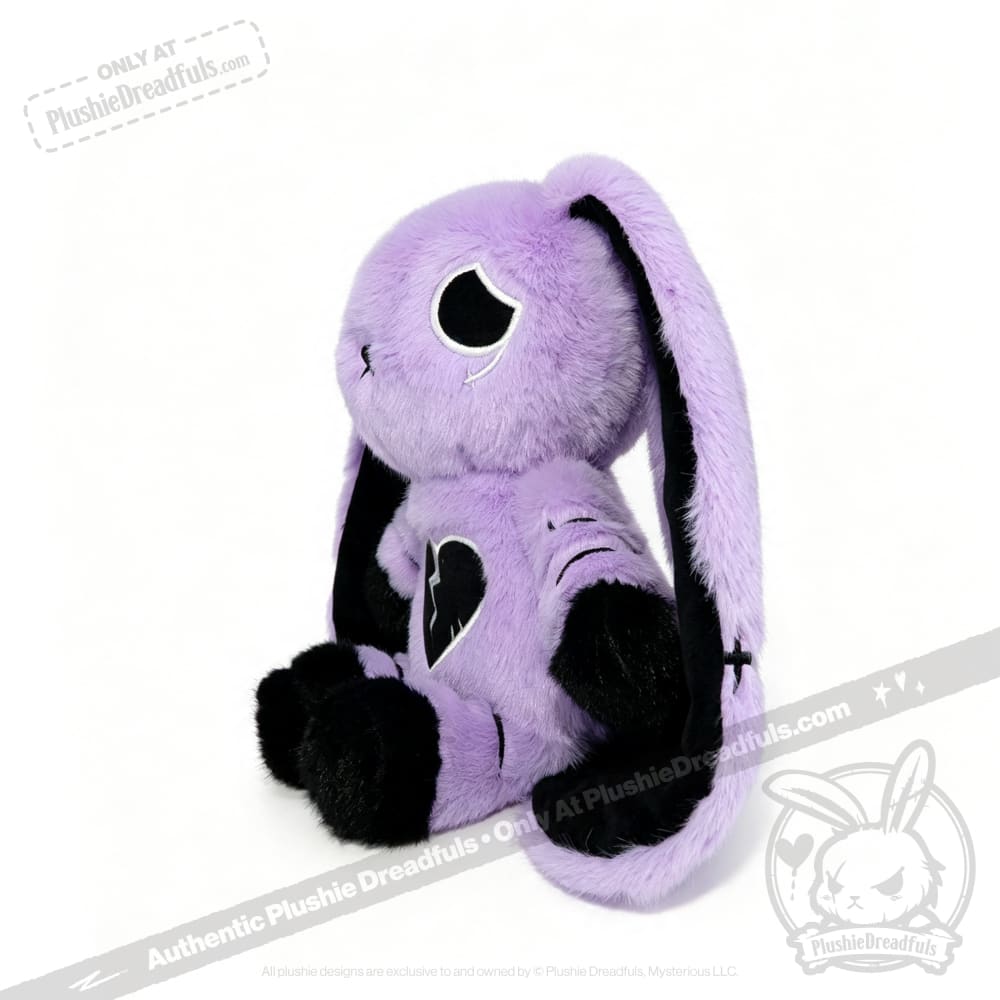 Depression Rabbit V2 Purple Black - Plush Stuffed Animal - toy