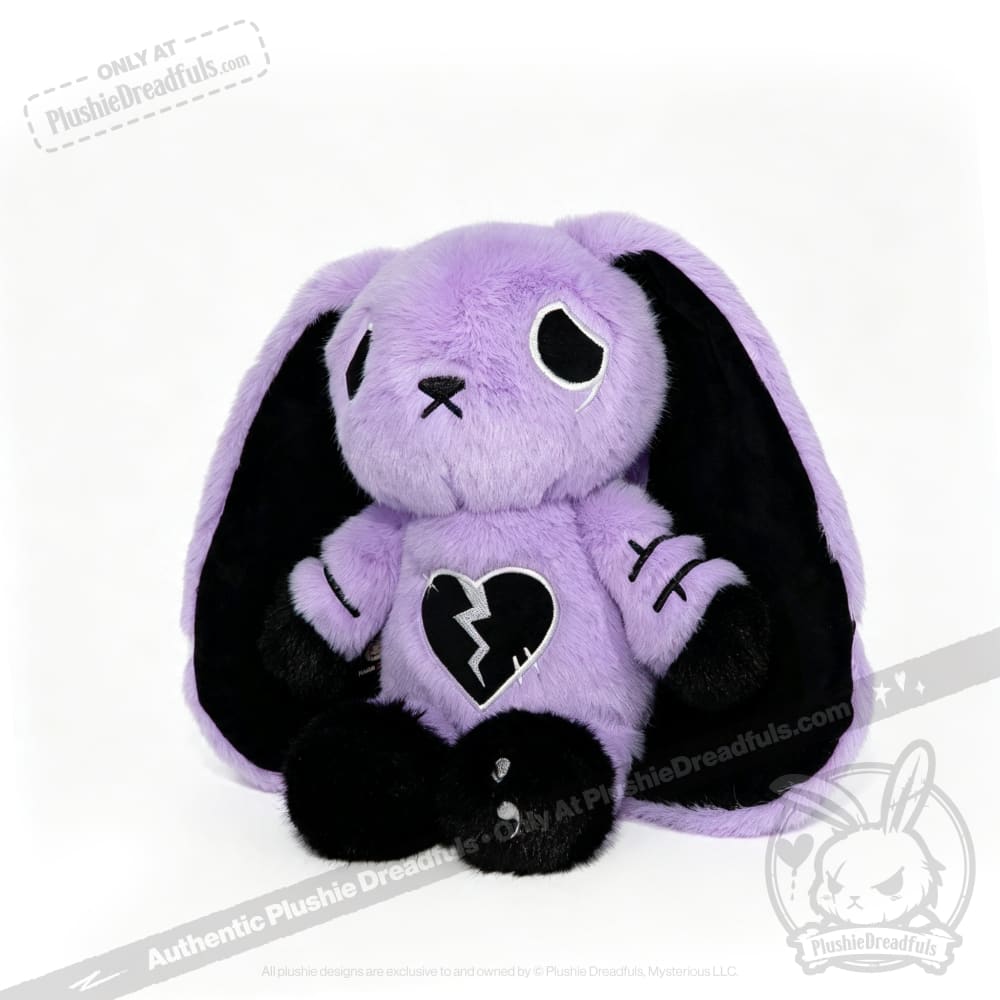 Depression Rabbit V2 Purple Black - Plush Stuffed Animal - toy