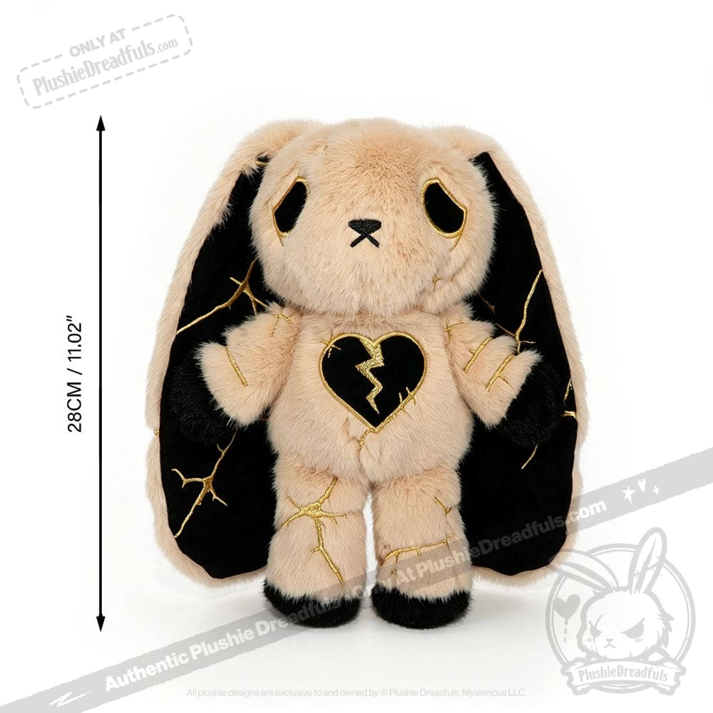 Depression Rabbit V2 Toasted Marshmallow Kintsugi LE- Plush Stuffed Animal - toy