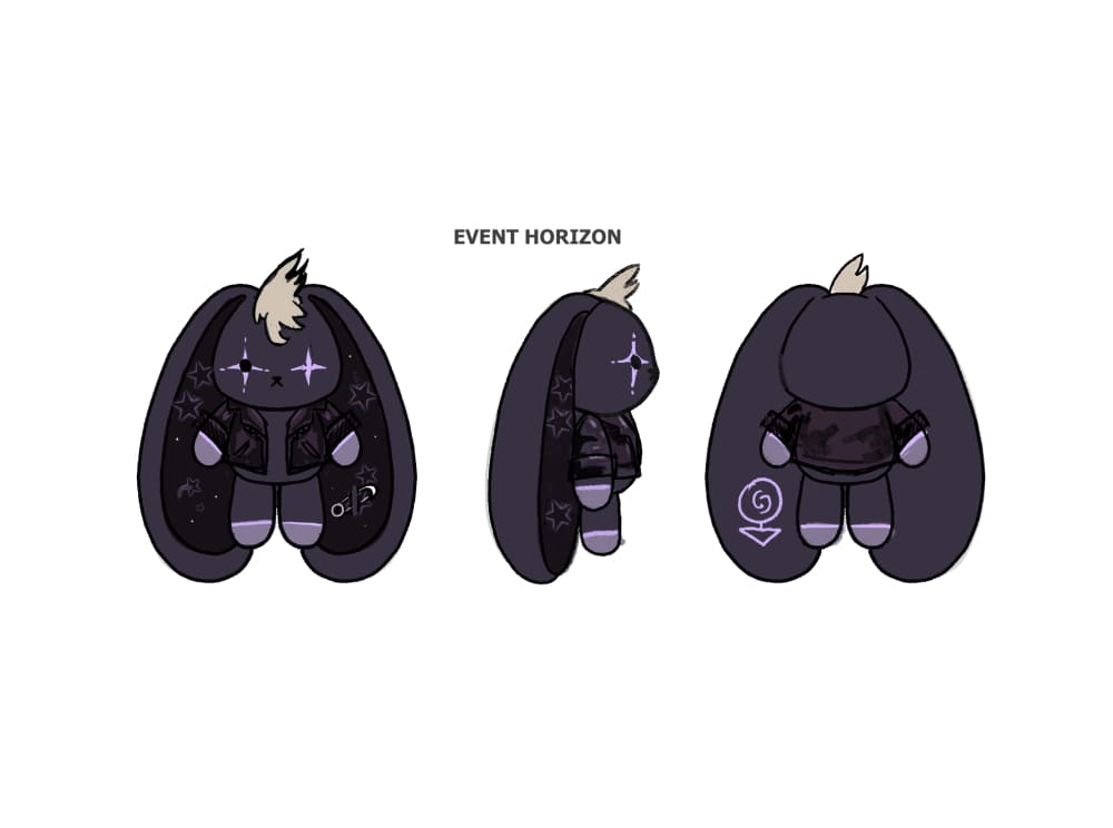 Plushie Dreadfuls - Event Horizon Rabbit - Plush Stuffed Animal toy
