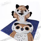 Plushie Dreadfuls -  Existential Horror Owl Puppet - Plush Stuffed Animal - Mysterious