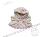 Plushie Dreadfuls Fuzzy White Chocolate Gingham Hoodie Dress - accessory