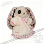 Plushie Dreadfuls Fuzzy White Chocolate Gingham Hoodie Dress - accessory