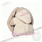Plushie Dreadfuls Fuzzy White Chocolate Gingham Hoodie Dress - accessory