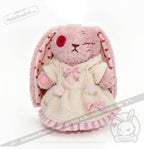 Plushie Dreadfuls Fuzzy White Chocolate Gingham Hoodie Dress - accessory