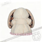 Plushie Dreadfuls Fuzzy White Chocolate Gingham Hoodie Dress - accessory