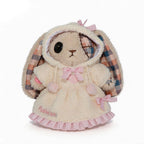 Plushie Dreadfuls Fuzzy White Chocolate Gingham Hoodie Dress - accessory