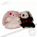 Plushie Dreadfuls Fuzzy White Chocolate Gingham Hoodie Dress - accessory
