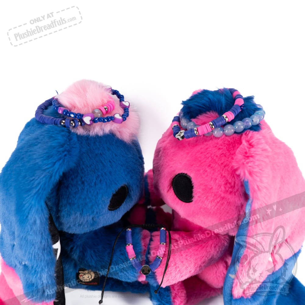 Plushie Dreadfuls - Gemini Rabbit Stacking Friendship Bracelet