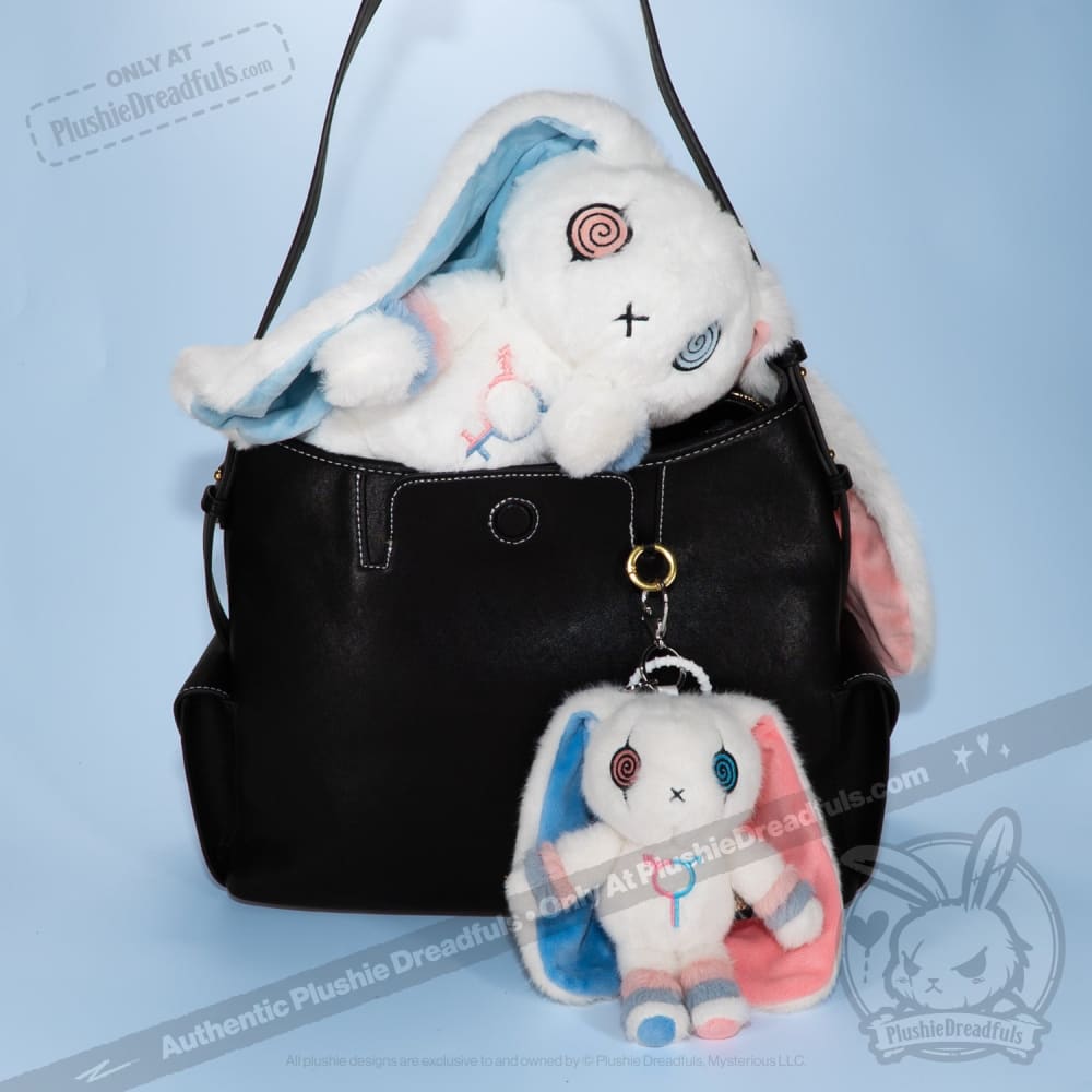 Plushie Dreadfuls - Gender Dysphoria Rabbit Plush Keychain Accessory Keychain