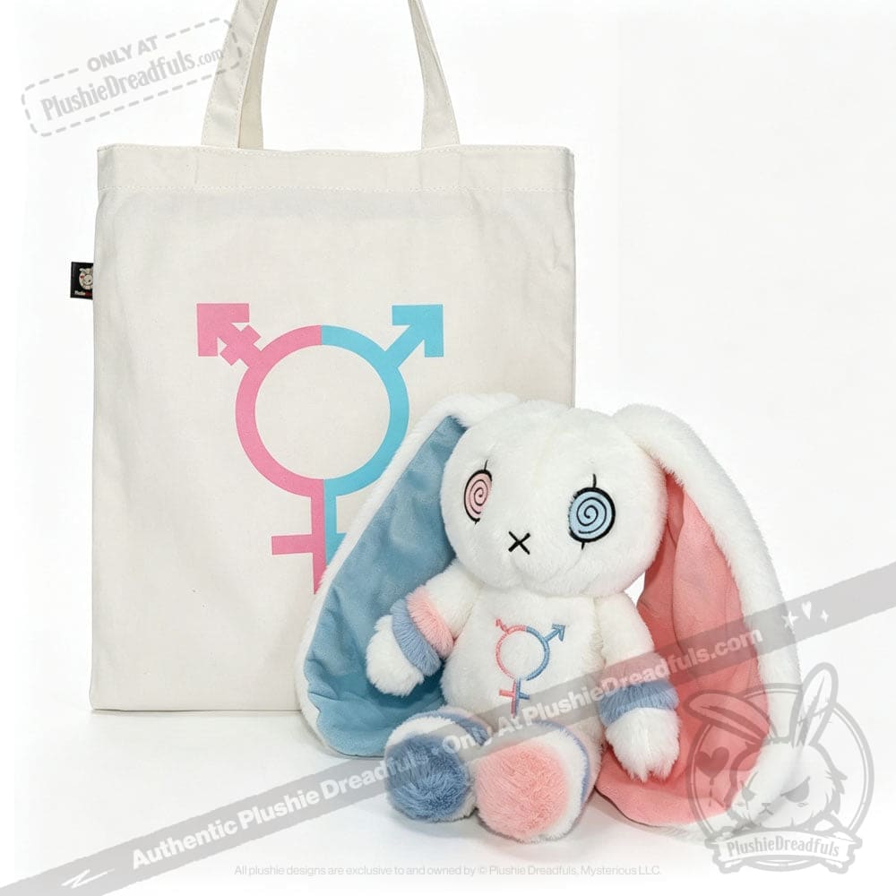 Gender Dysphoria Rabbit - Plush Stuffed Animal - plush