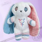 Plushie Dreadfuls - Gender Dysphoria Rabbit - Plush Stuffed Animal - Mysterious