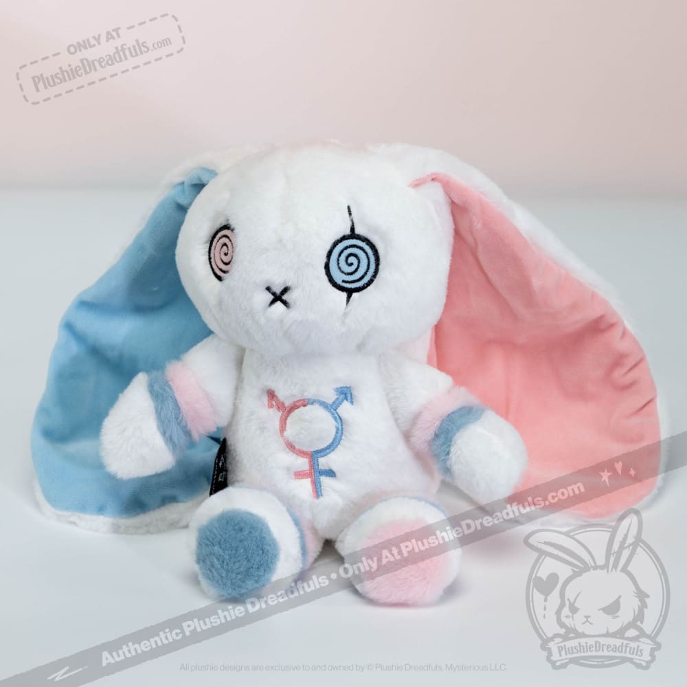 Plushie Dreadfuls - Gender Dysphoria Rabbit - Plush Stuffed Animal - Mysterious