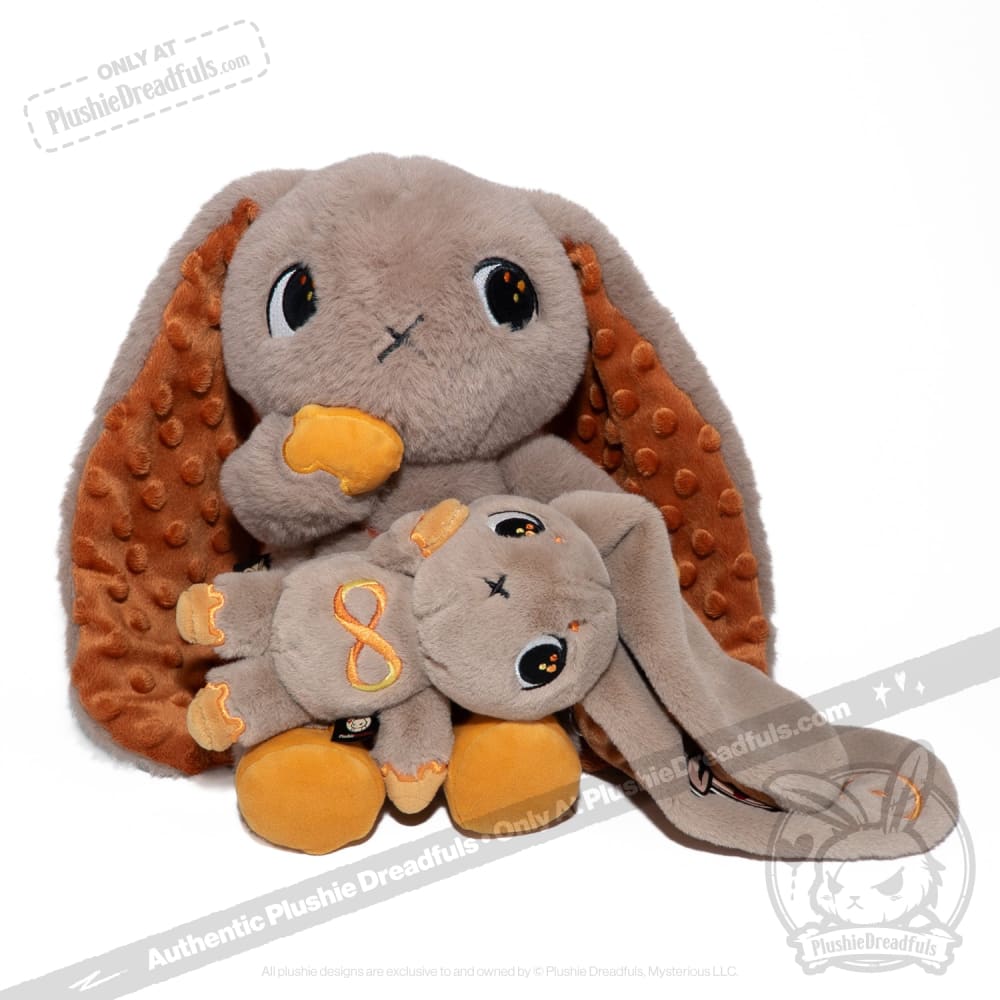 Plushie Dreadfuls - Gold Autism Rabbit Plush Keychain Accessory Keychain