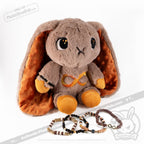 Plushie Dreadfuls - Gold Autism Rabbit Stacking Friendship Bracelet