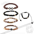 Plushie Dreadfuls - Gold Autism Rabbit Stacking Friendship Bracelet