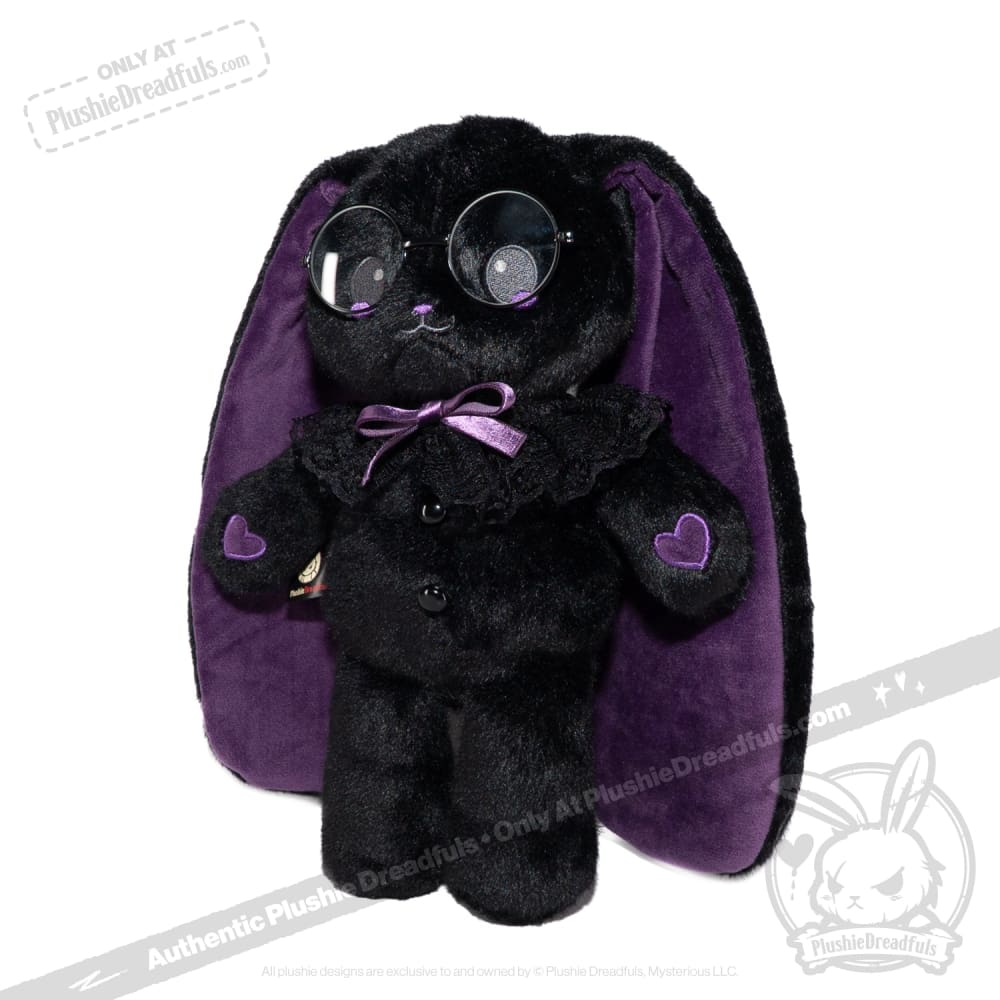 Plushie Dreadfuls - Goth Shy Rabbit - Plush Stuffed Animal plush