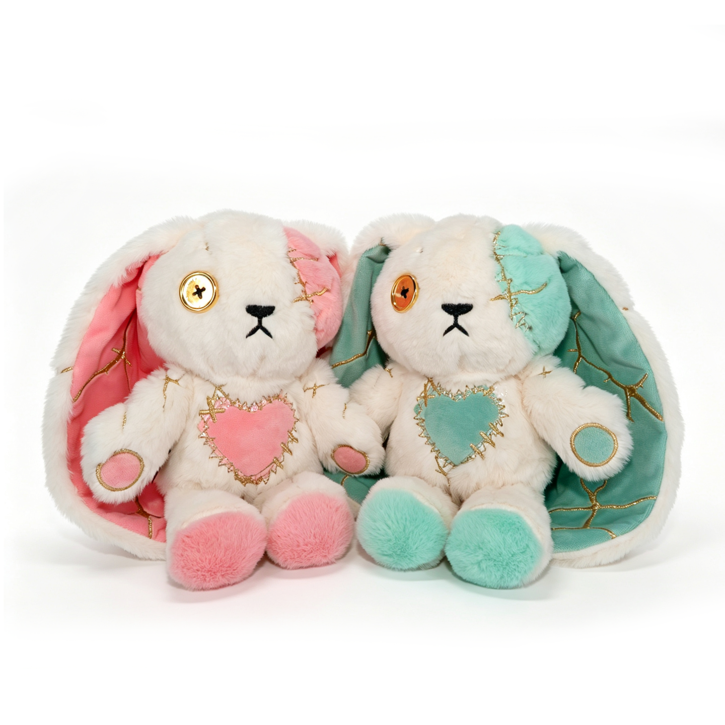 Plushie Dreadfuls -Mint Kintsugi Love Rabbit - Plush Stuffed Animal