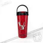 Grey Anxiety Rabbit Cup - Plush Head and Cup Collector Set - thermos