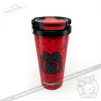 Grey Anxiety Rabbit Cup - Plush Head and Cup Collector Set - thermos
