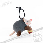 Plushie Dreadfuls - Hangry Pizza Opossum Plush Keychain Keychain